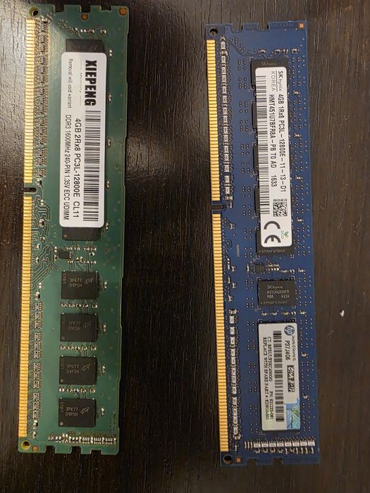 Memorie DDR3 kit 8GB ECC 2x4GB HP microserver gen 8