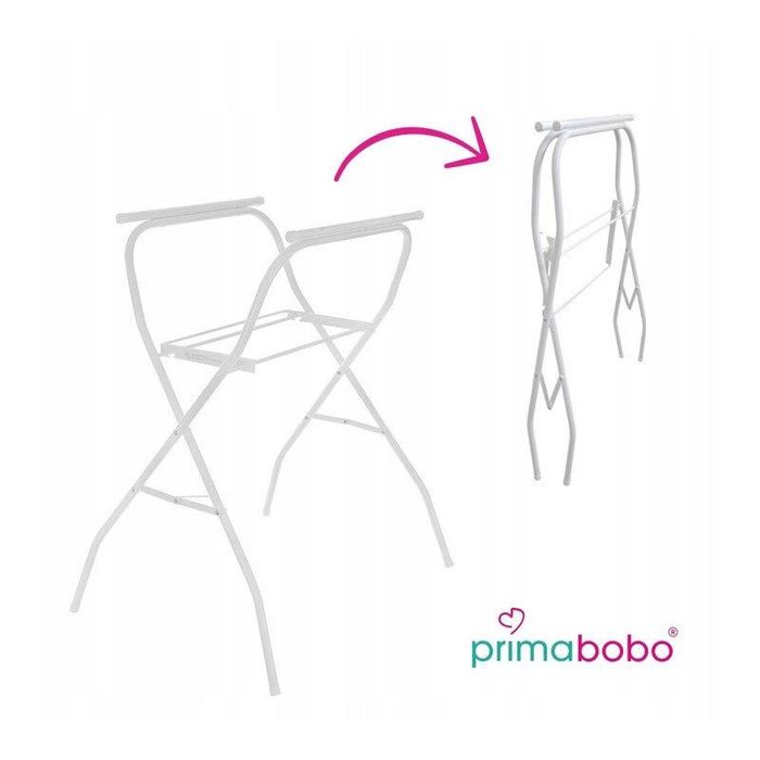 Cadita bebe pliabila + suport pliabil Primabobo (cu termometru)