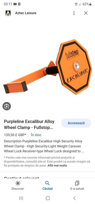 Sistem de bloca roți