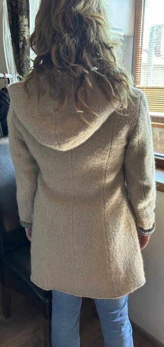 Дамско палто Стеса размер 42 неносено полиестер/вълна 2 лица