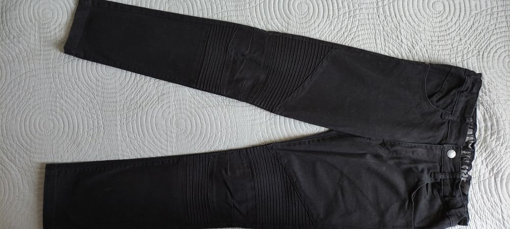 Pantaloni copii denim negru H&M 13 ani impecabili ca noi aspect 10/10