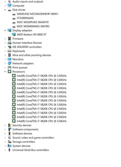Computer PC desktop I7, radeon RX6600XT, 32Gb RAM DDR4, 4 TB stocare