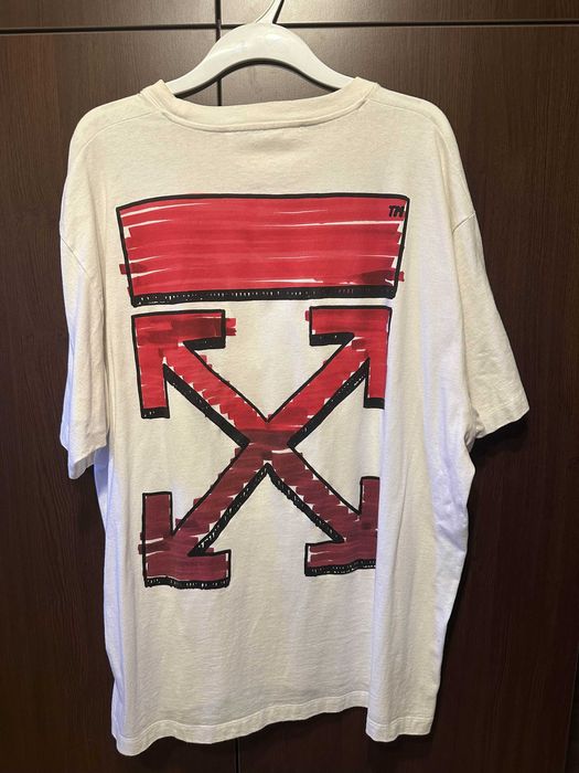 OFF-WHITE Oversized Marker Arrow Tee