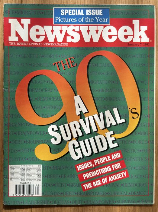 Reviste vechi Newsweek, anii ‘90, limba engleza