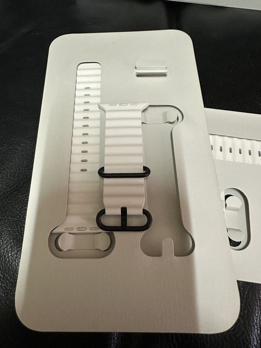 Original Ocean Band Galben si Alb cu catarame Negre Titanium UNICAT