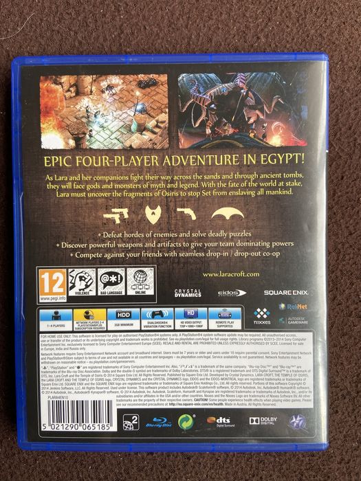 Игра За PS4 Lara Croft And The Temple Of Osiris