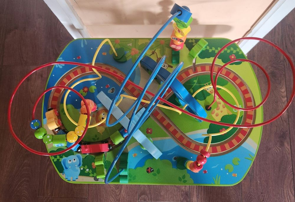 Железопътна дървена маса джунгла HAPE