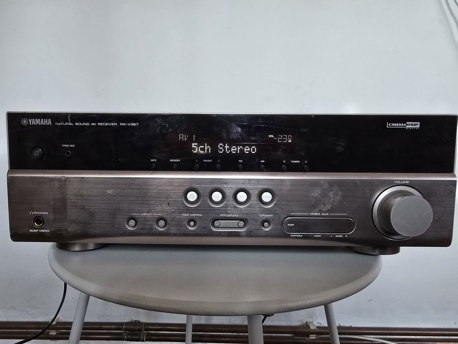 Yamaha rx v367, amplituner, amplificator,cu 5 boxe-sateliti yamaha