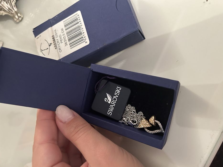 Lant swarovski inima pietre