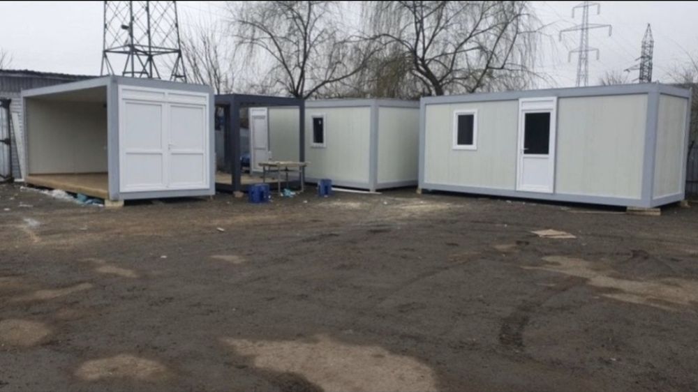 Vand containere modulare container modular santier birou vitrina grup sanitar cafenea la pret bun