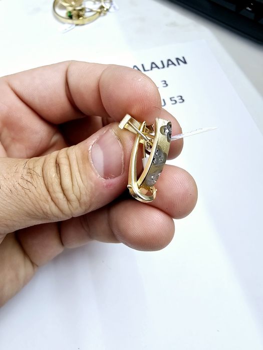 Vand cercei din aur 14 k 2.83 g cod 359