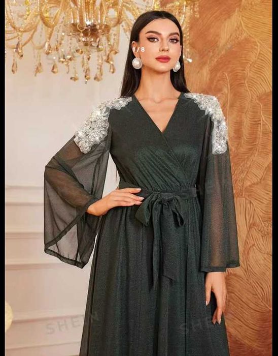 Vand rochie ocazie noua verde Shein M / 38