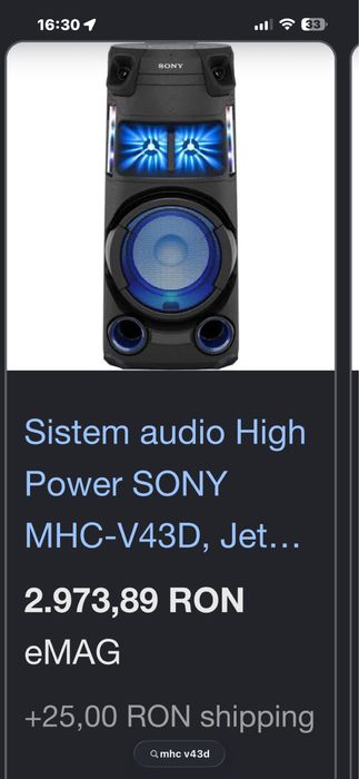 boxa SONY MHC-V43D
