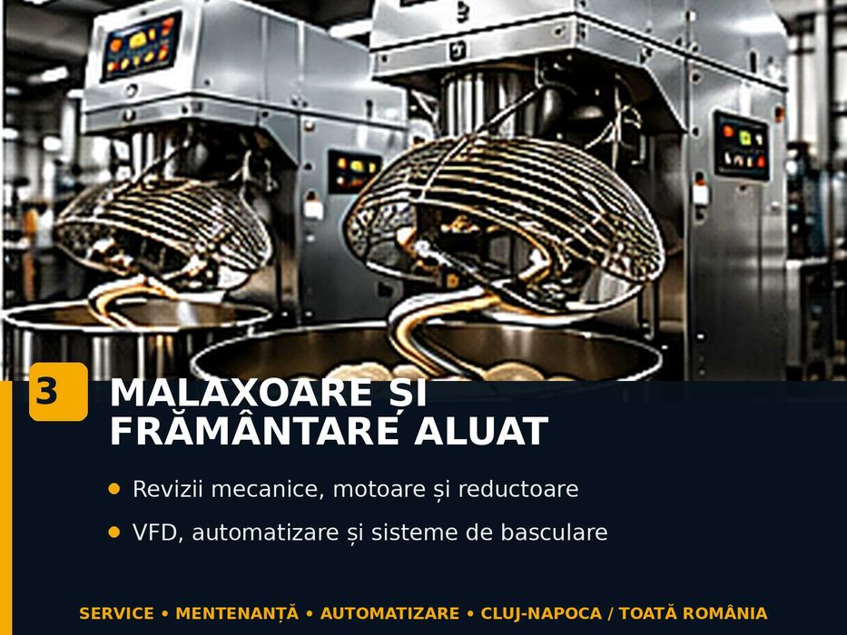 Expert Fabrici de Pâine: Cuptoare, Malaxoare, Linii, Automatizări, Electronică și Revizii Complete Utilaje Second-Hand