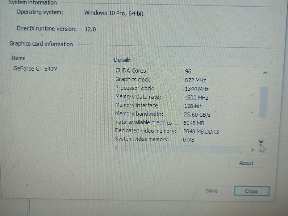 Laptop Gaming Acer 5755G - i5-2430m/ 6Gb/ 128gb SSD/ Video GT 540M 2Gb