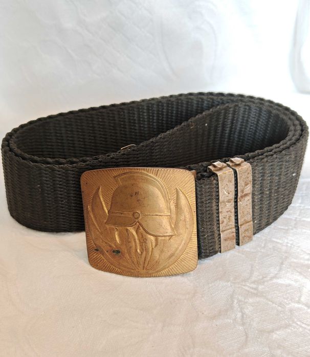 Рядък Български Оригинален Параден Соц Пожарникарски Колан 1970те г