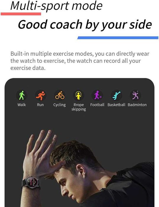 Луксозен смарт часовник CF18P - златно- розов