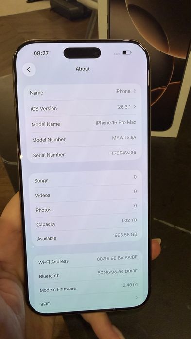 iPhone 16 Pro Max 1TB Desert Titanium