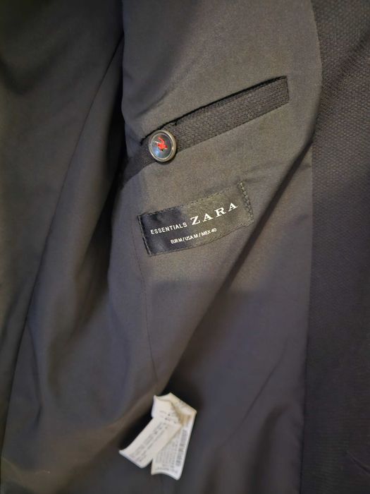 Мъжко сако ZARA Essentials – размер M – Черно