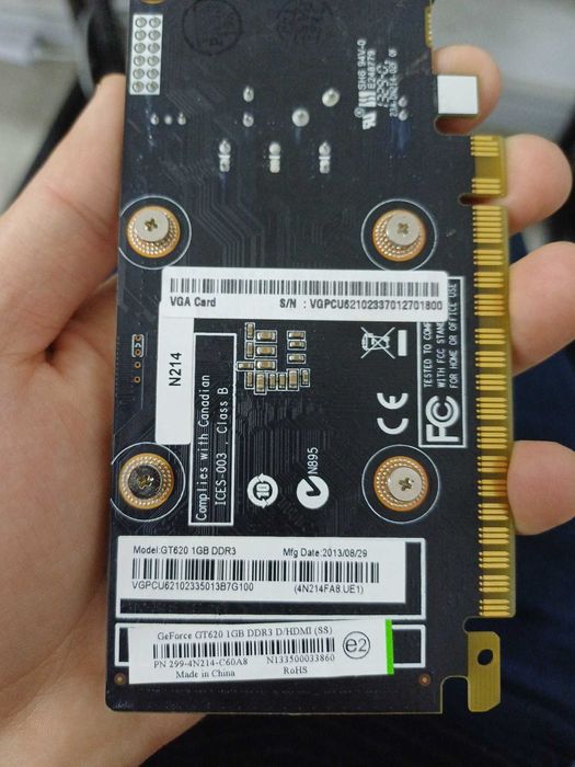 NVIDIA GeForce GT620 1GB DDR3 | HDMI | Arzon videokarta | Ishlaydi
