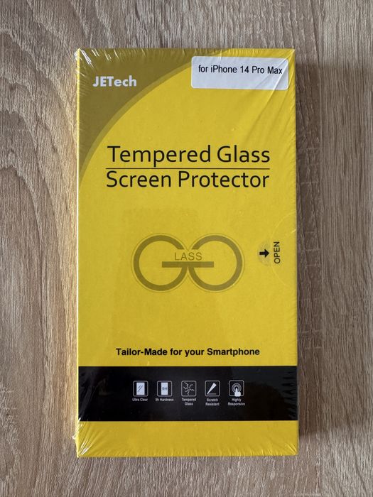 JETech пакет от 3 броя стъклен протектор за iPhone 14 Pro Max