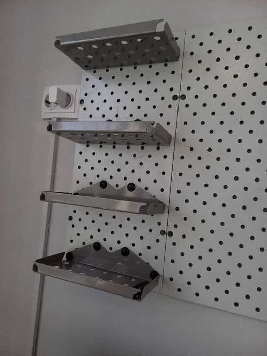 Teshilgan panel, перфопанель, do'konda ilgaklar uchun panel