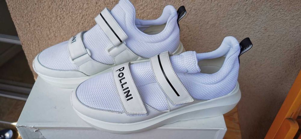 Маркови мъжки сникърси / маратонки POLLINI Mesh & Leather - 43 номер