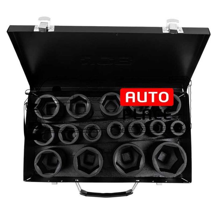 Комплект ударни вложки 16 части 3/4 (17 – 50 мм) 6-стенни JCB