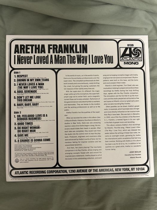 Винил Aretha Franklin