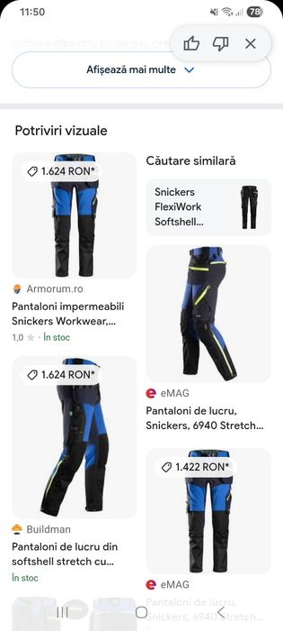 Pantaloni de lucru Snikers