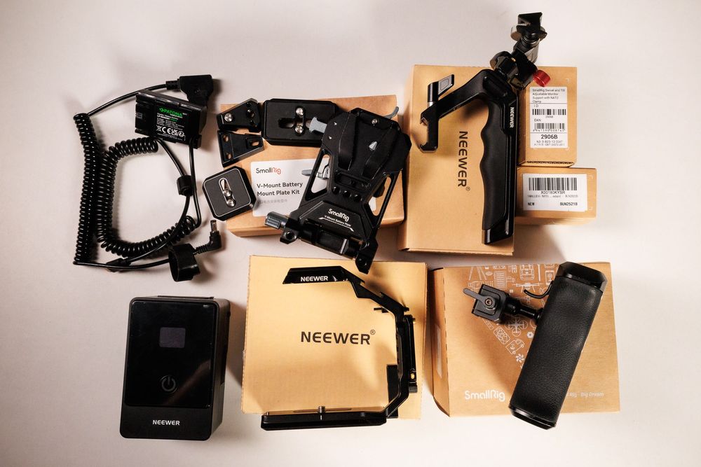 Rig Canon R6/R5 complet. top handle, cage, left handle, etc.