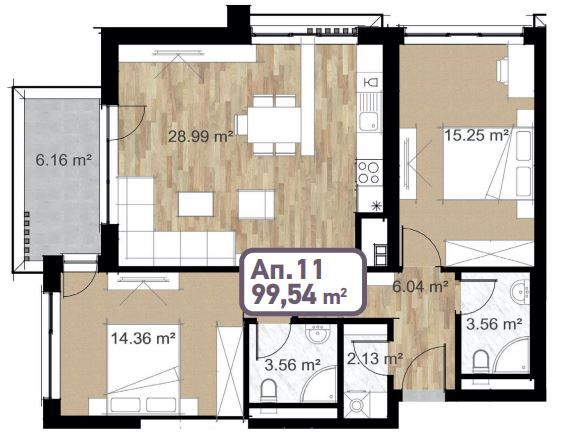 Продава се Тристаен апартамент в София, Сердика - 125 кв.м за 1600 €/кв.м - Снимка #1