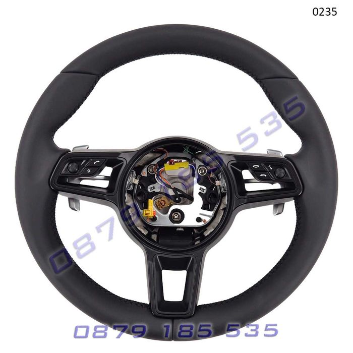 Спортен черен волан Porsche 911 718 Panamera Macan Cayenne Порше кайен