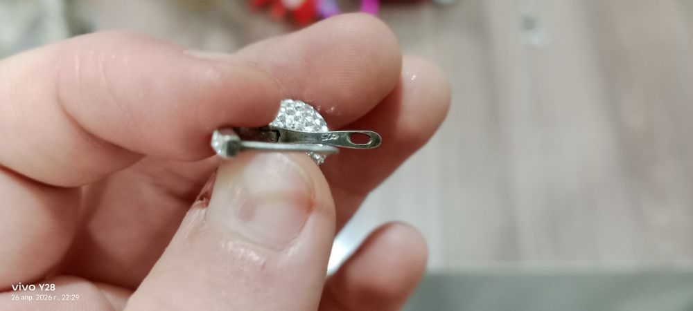 Серебреные серги проба 925