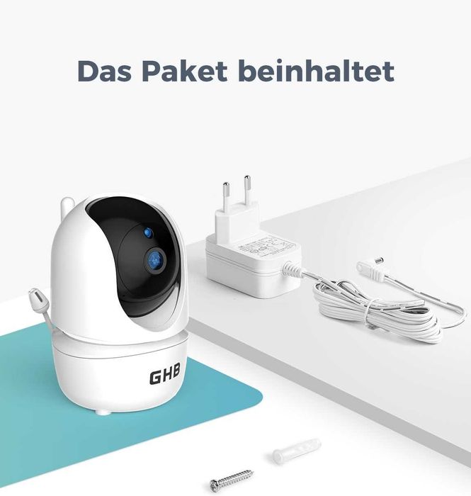 Видео бебефон GHB SM50B – 5" HD Екран, 350° Ротация и 4000mAh Батерия