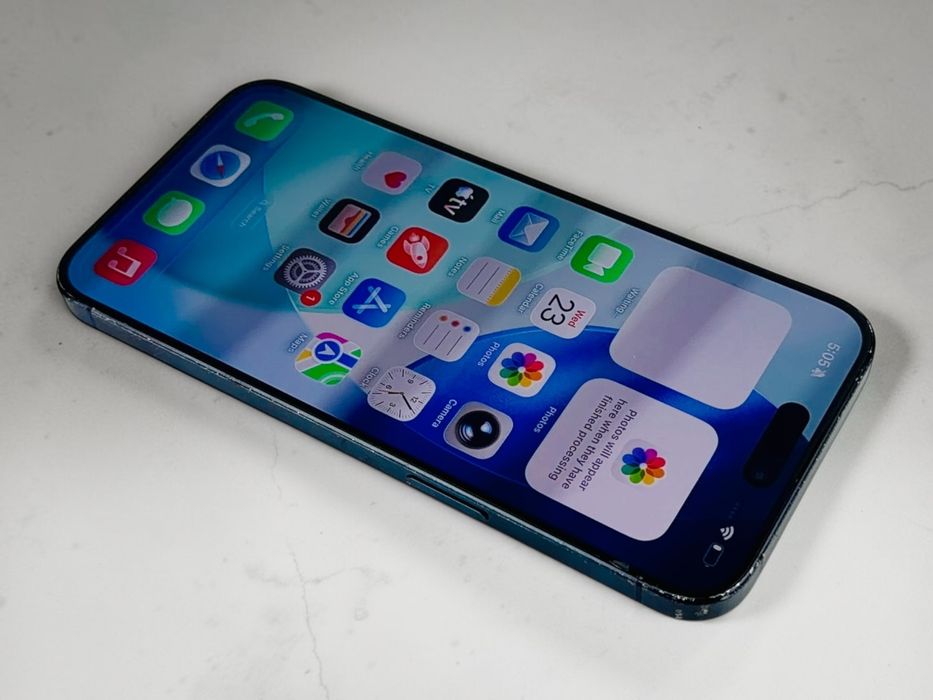 Apple iPhone 15 Pro Max 256GB Titanium Blue 100% Батерия! Отличен
