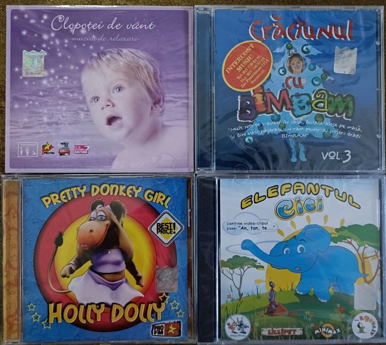4 CD -uri cu muzică pentru copii Holly Dolly , Elefantul Cici