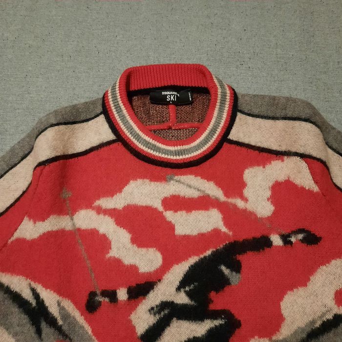 Pulover DSQUARED2 SKI original, Lână 100%, Mărimea L – Nou Fără Etichetă