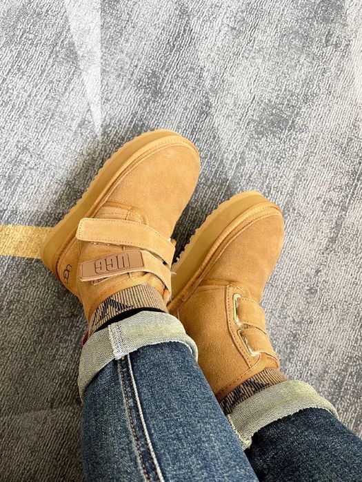 Pantofi noi de iarnă din piele de oaie și lână pentru femei