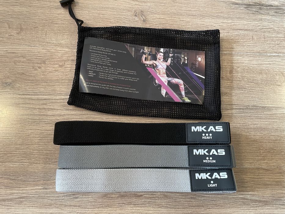 Текстилни ластици фитнес йога пилатес ластик набиране съпротивление