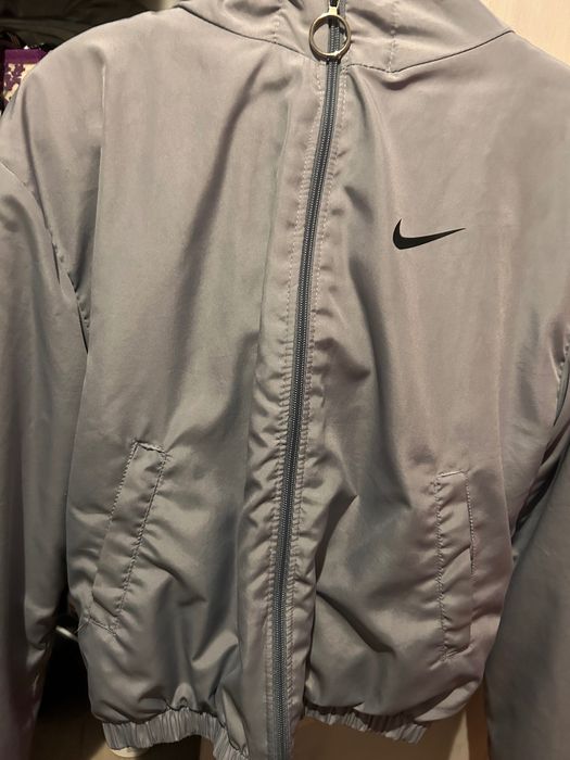 Есенно яке сиво с качулка