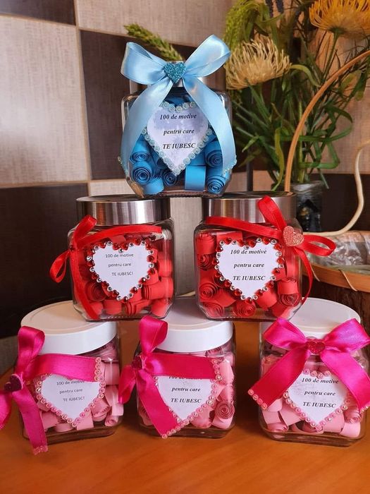 Borcan "100 de motive pentru care TE IUBESC"