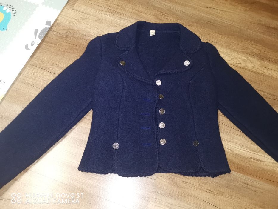 Sacou vintage din 100% lână virgina