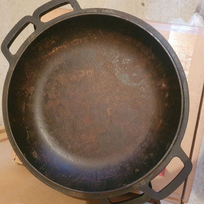 Ceaun din fonta cu capac 2in1, Uno Casa, oala 4.7l, tigaie 1.5l