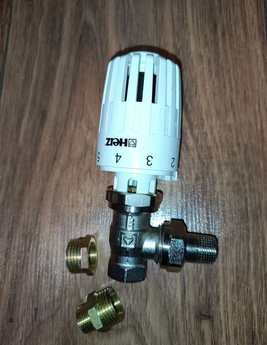 Robinet termostatic herz 3/8 + reducții 1/2