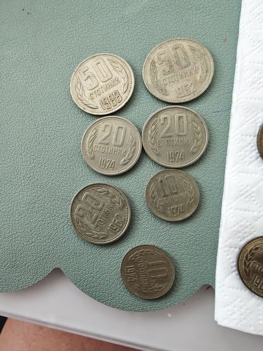 Монети от 1964, 1972 , 1974 и 1988г.