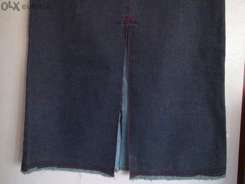 Дълга дънкова пола!