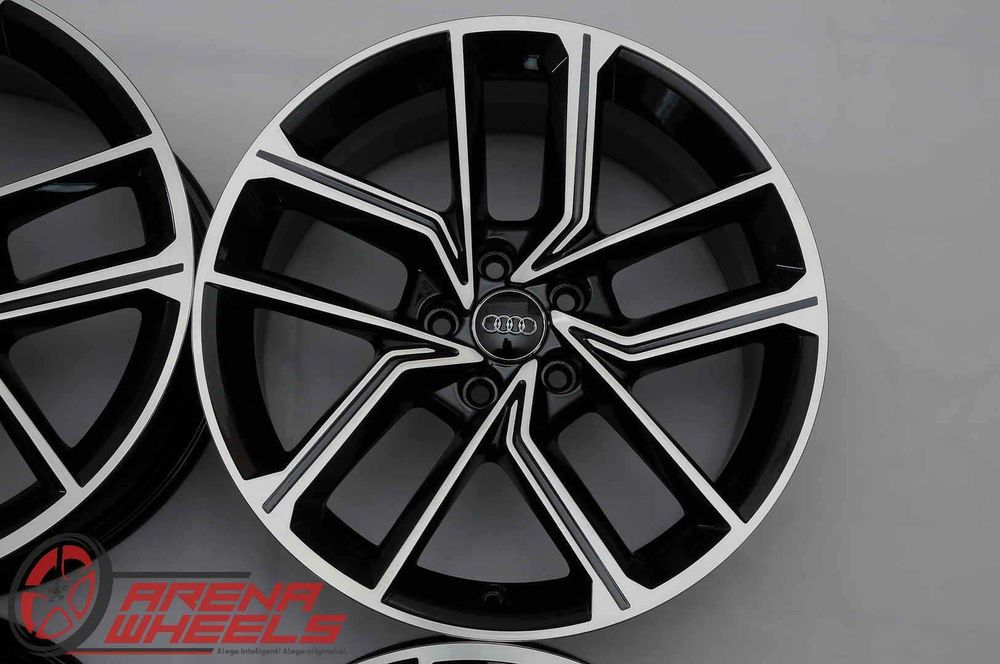 Jante Noi 18 inch Originale Audi A5 8W R18 Negru Diamond Cut