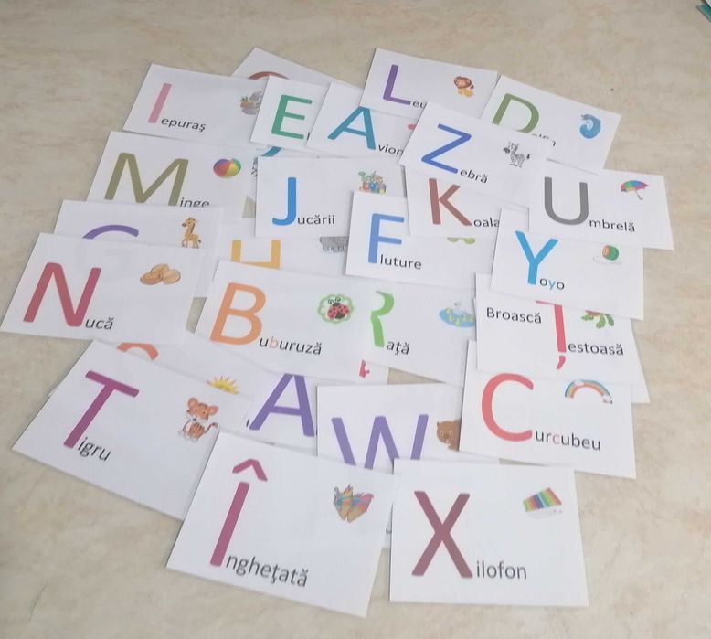 Cartonase educative Alfabet si Numere