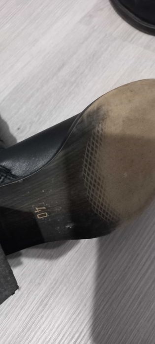 Намаление!!!Дамски черни ботуши естествена кожа